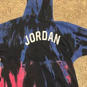 Nike Jordan Brand Tie-Die Hoodie, Black, Blue, Pink
